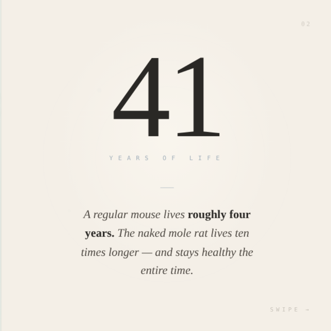 The molecule your body is losing.