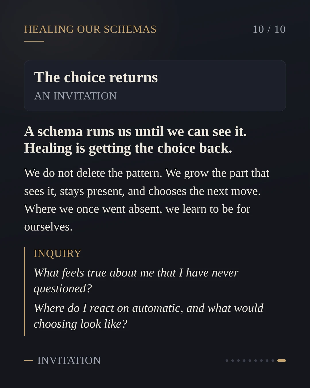 A New Series: Healing The 18 Schemas