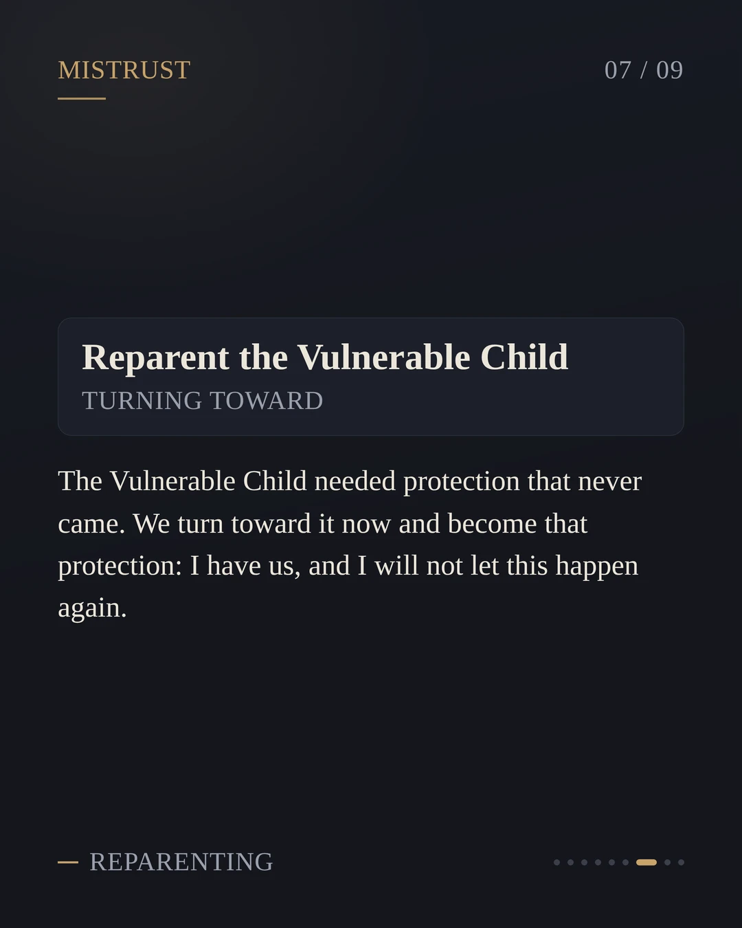 2 Mistrust Schema, Where do I defend against a danger that is already over?