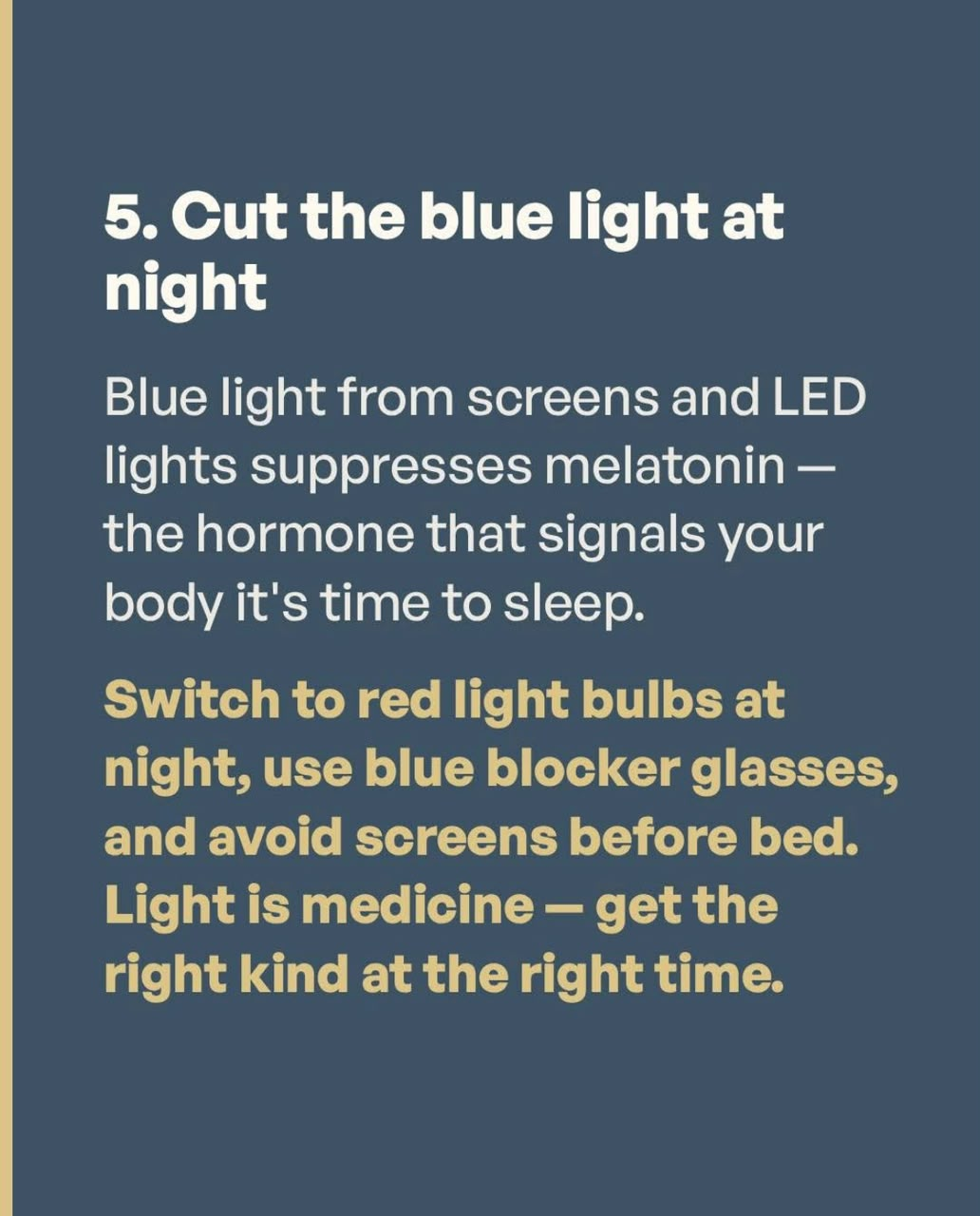 Sleep meds manage symptoms. This resets the clock.