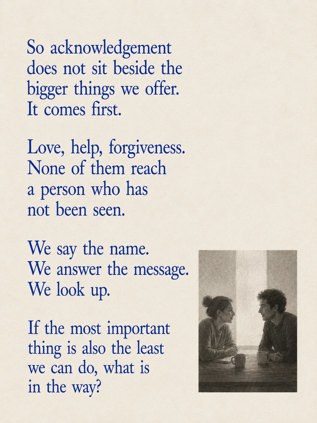 The Power of Acknowledgment
