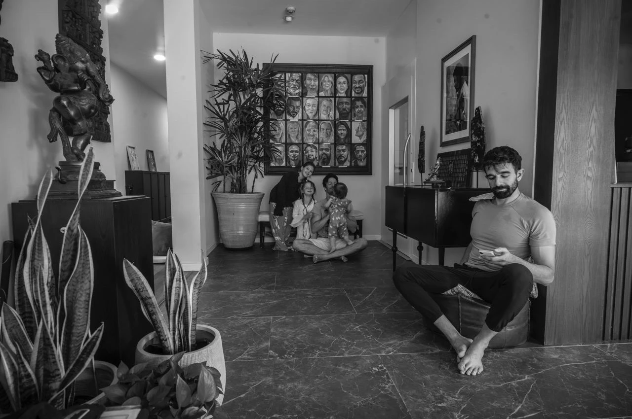 At home