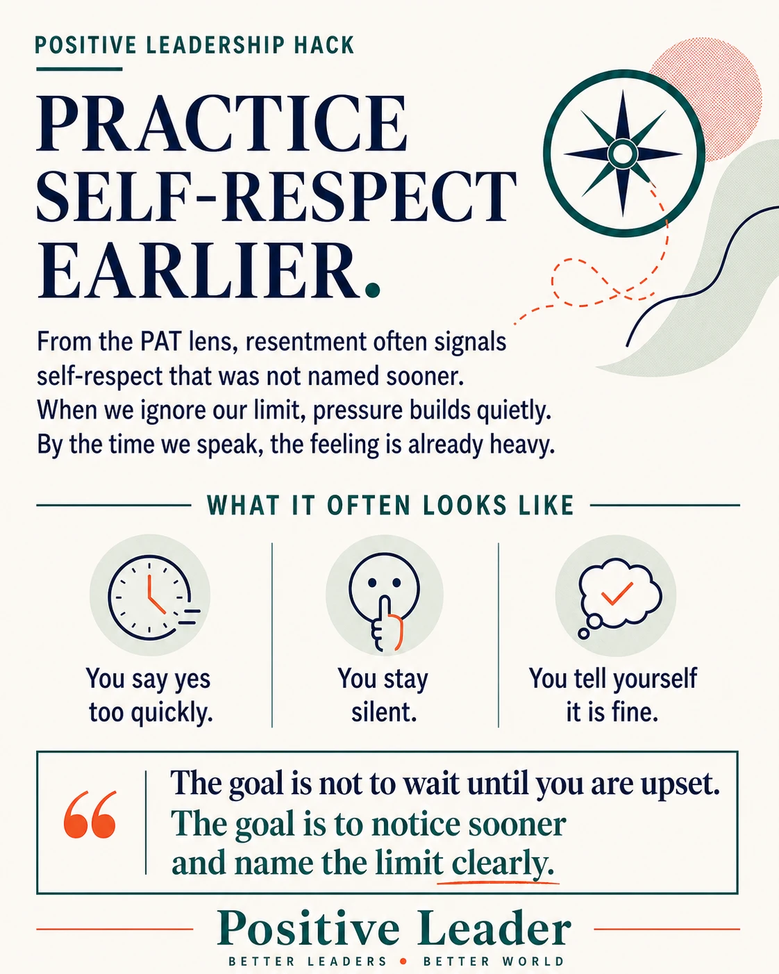 What does self-respect look like?
