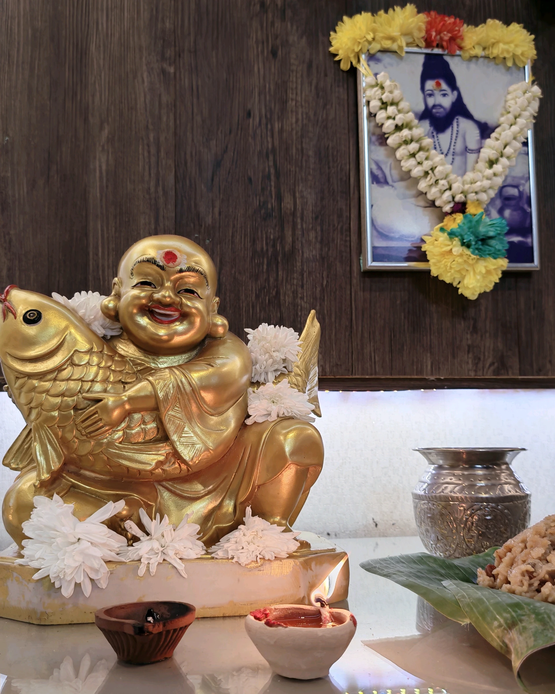 After the pooja celebration