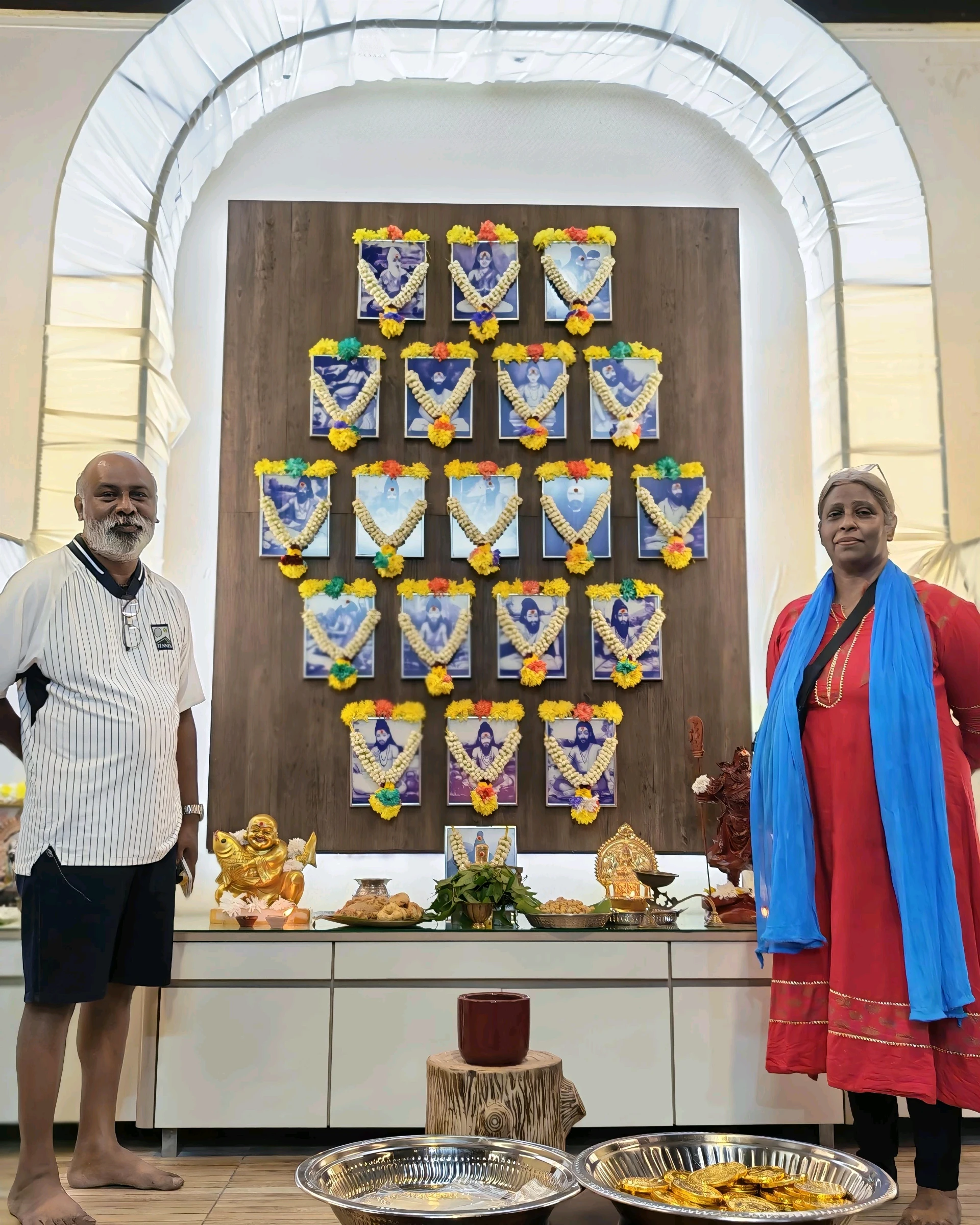 After the pooja celebration