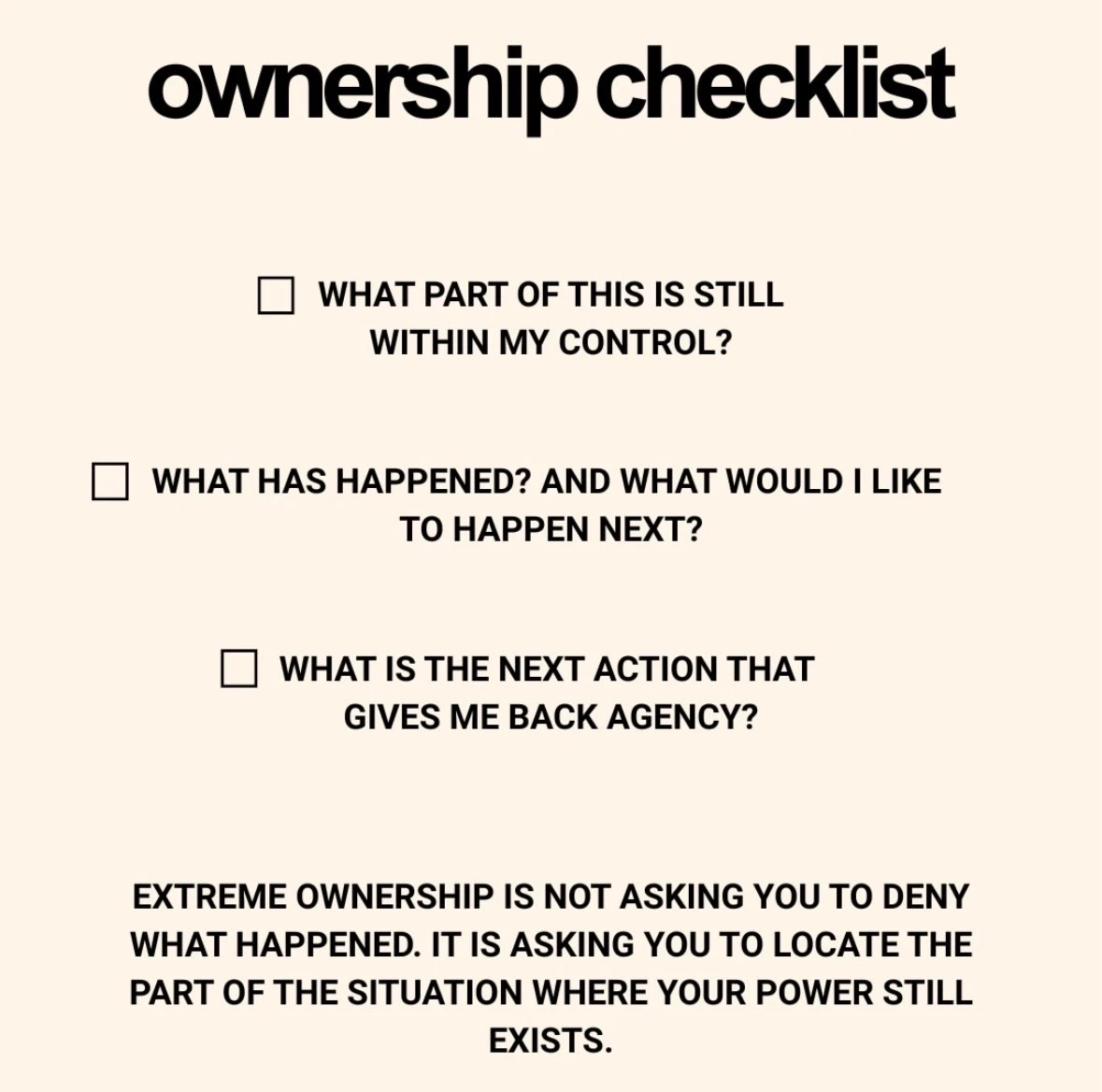 Ownership and success