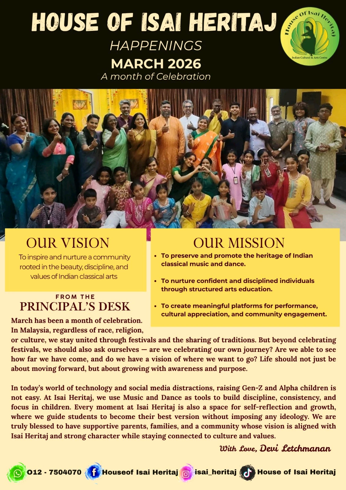 March Happenings - CELEBRATING EFFORTS