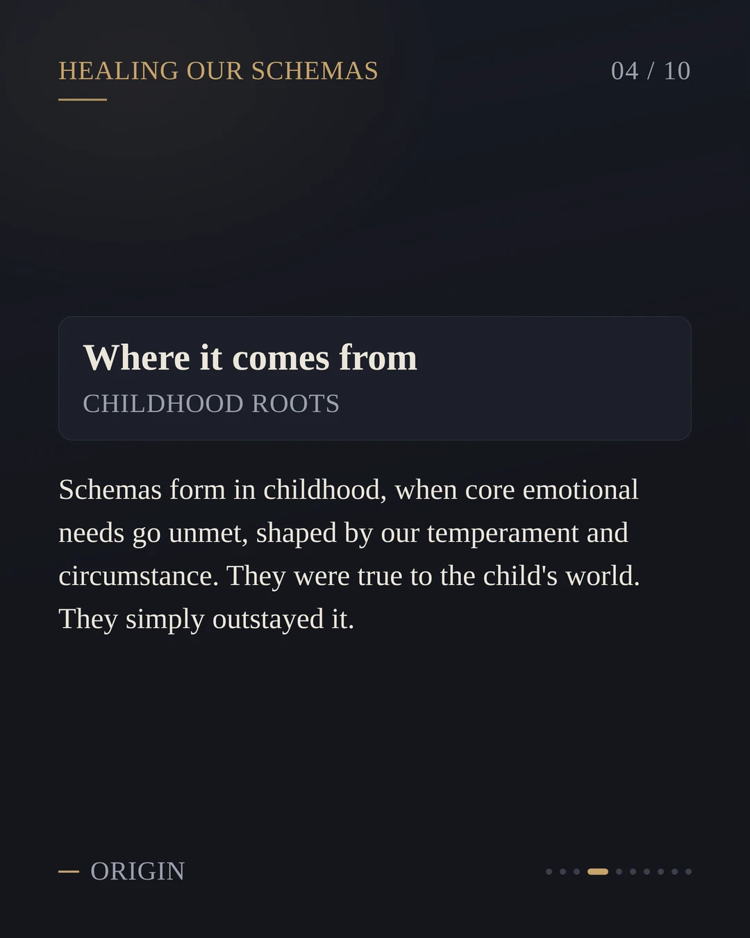 A New Series: Healing The 18 Schemas
