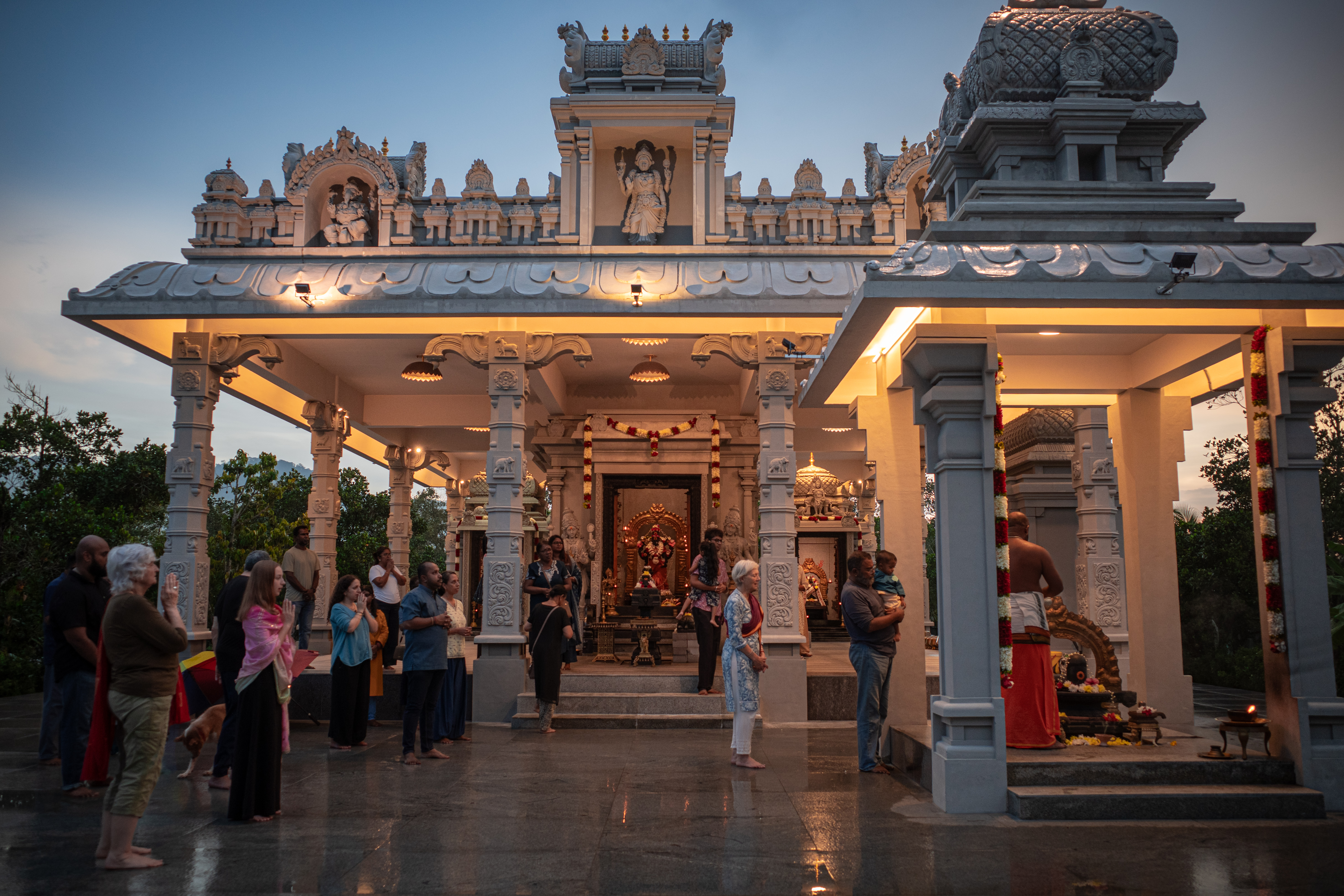 Moments at the temple this weekend