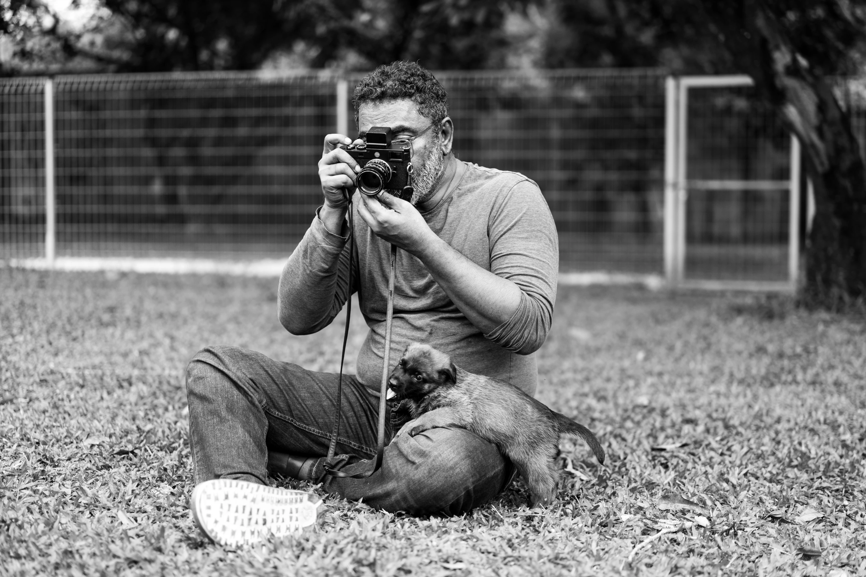 Master and puppy