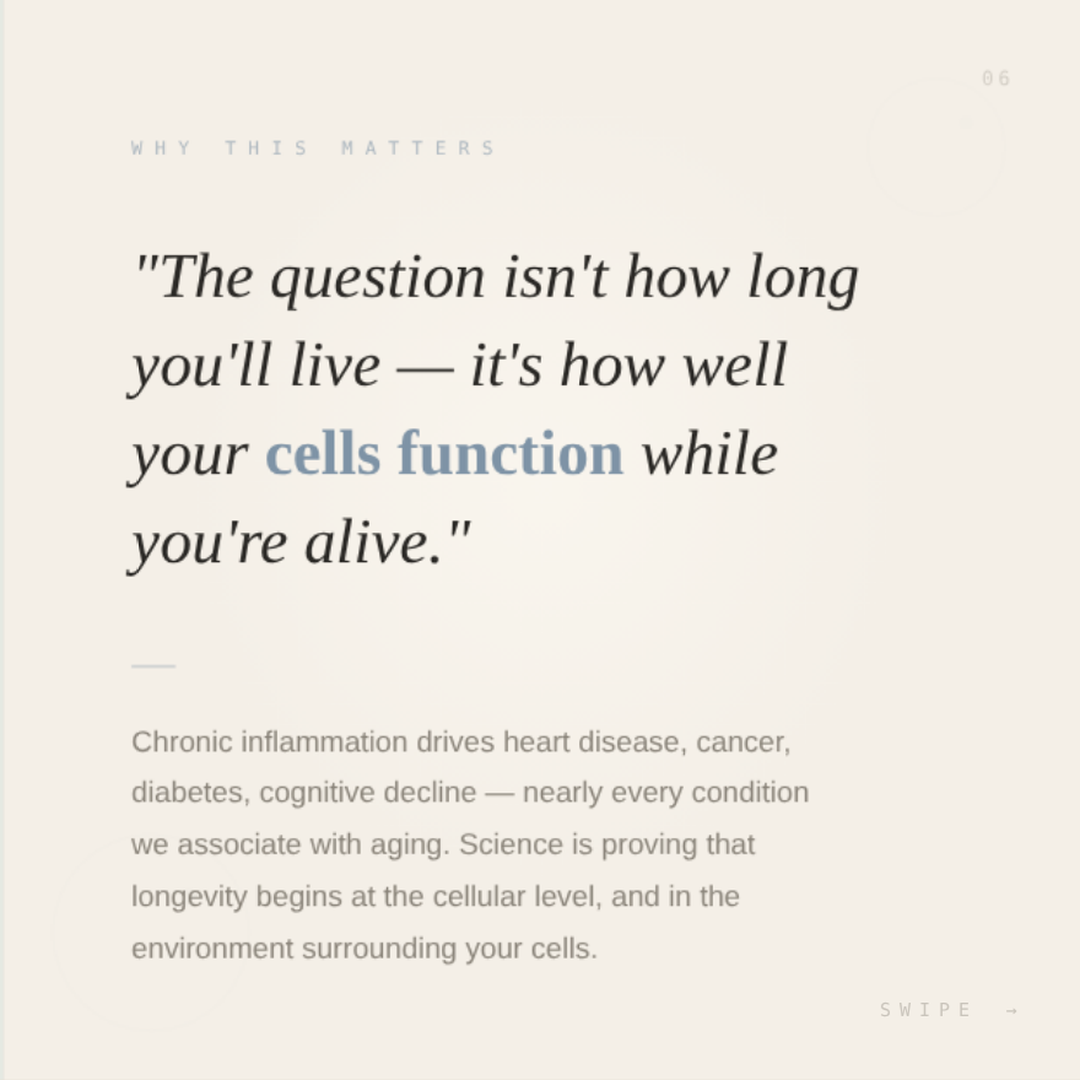 The molecule your body is losing.