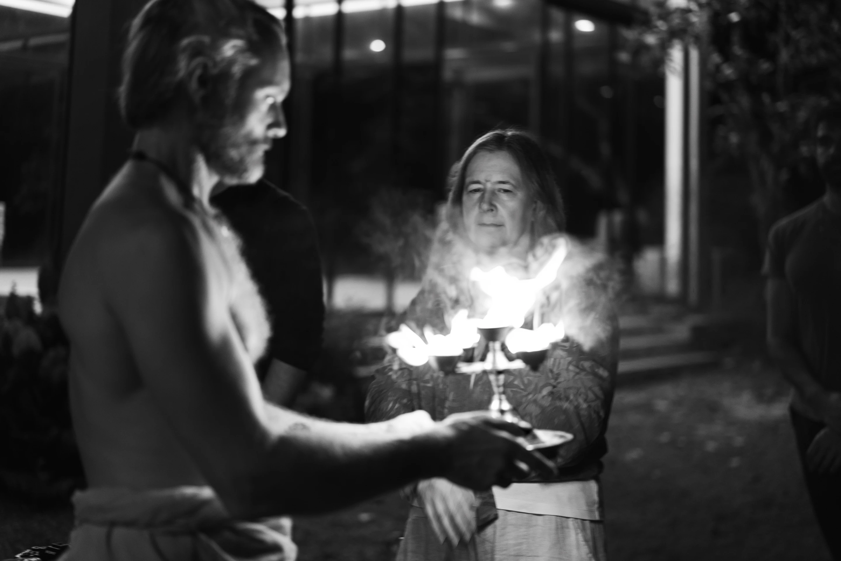 A moment at temple