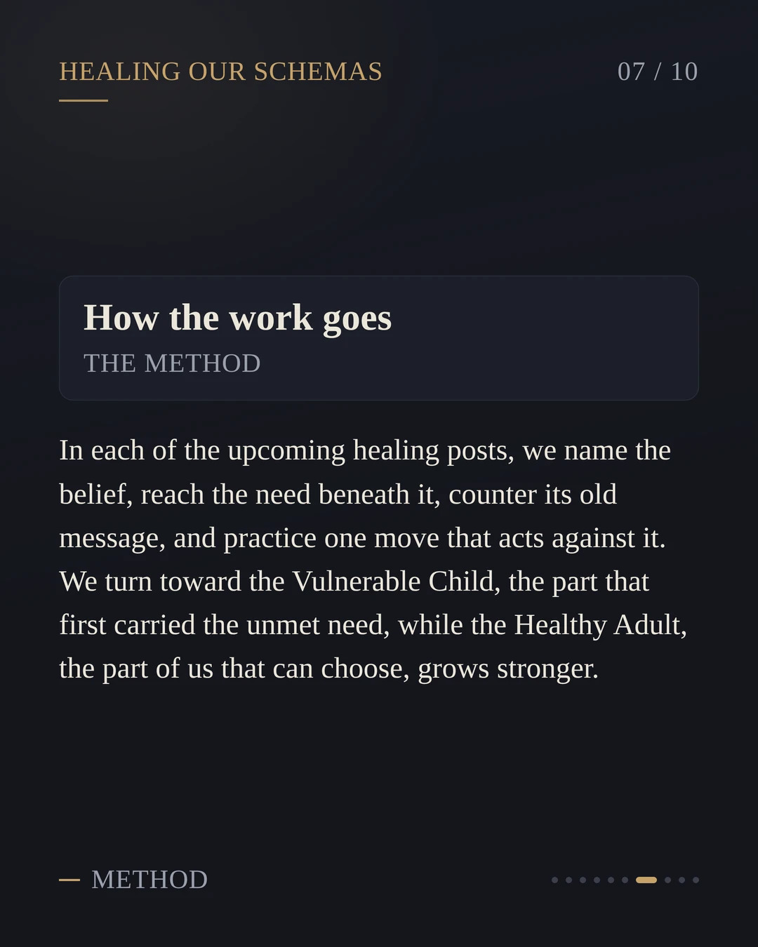 A New Series: Healing The 18 Schemas