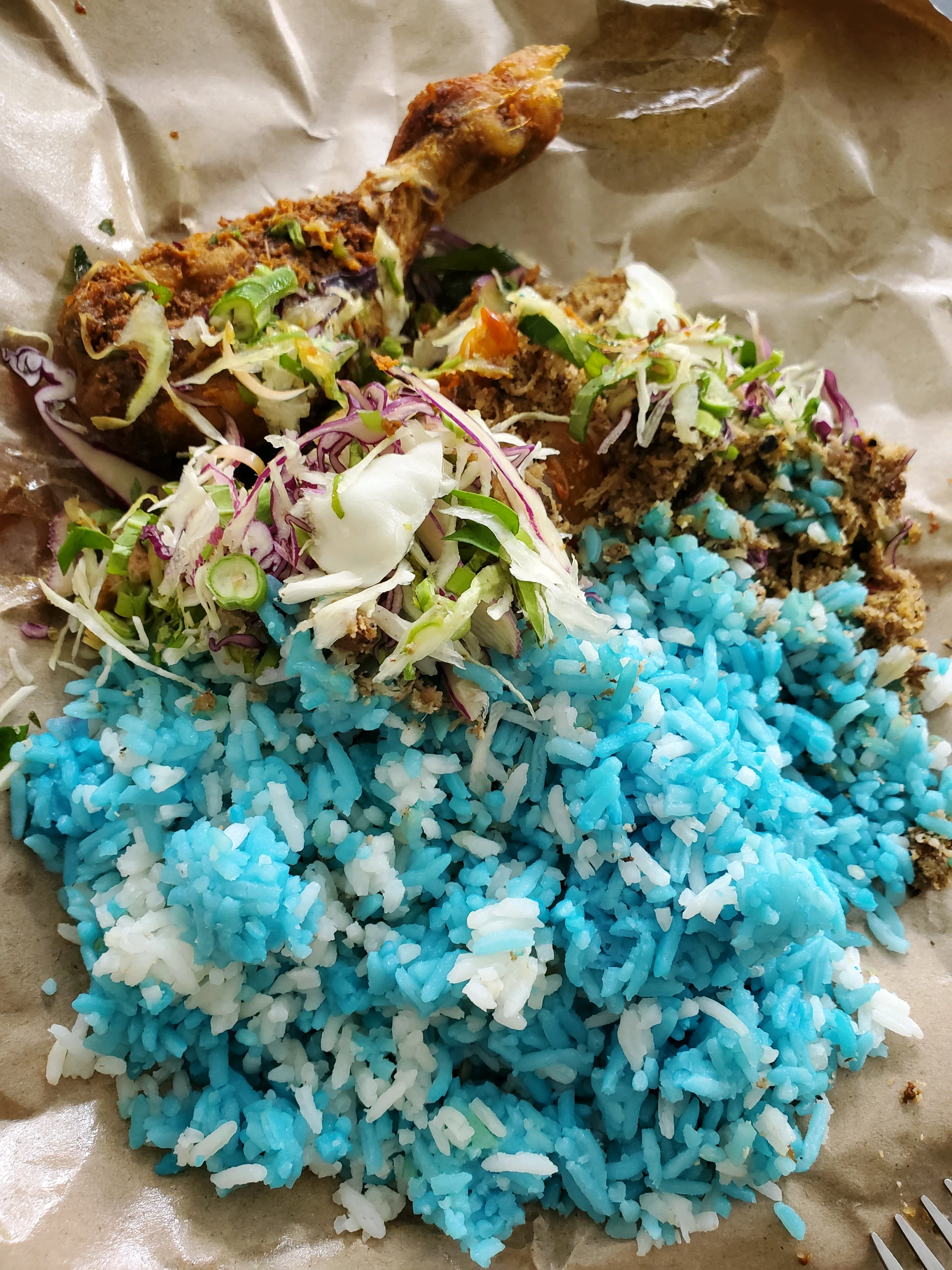The blue rice 💙