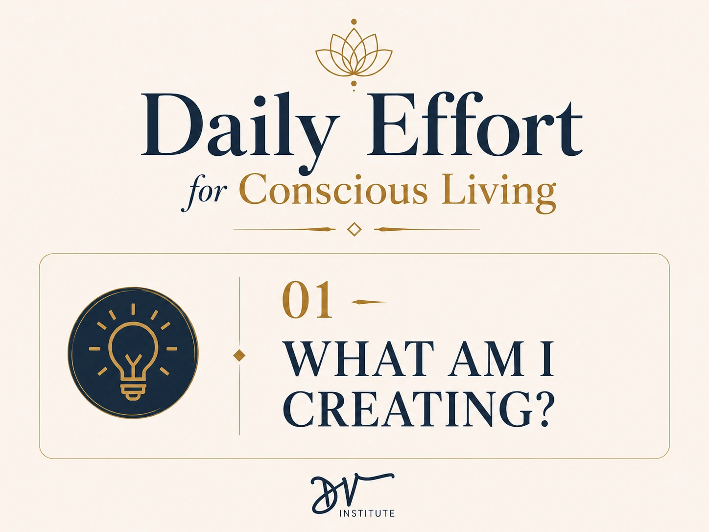 Daily Reflection: What am I creating today?
