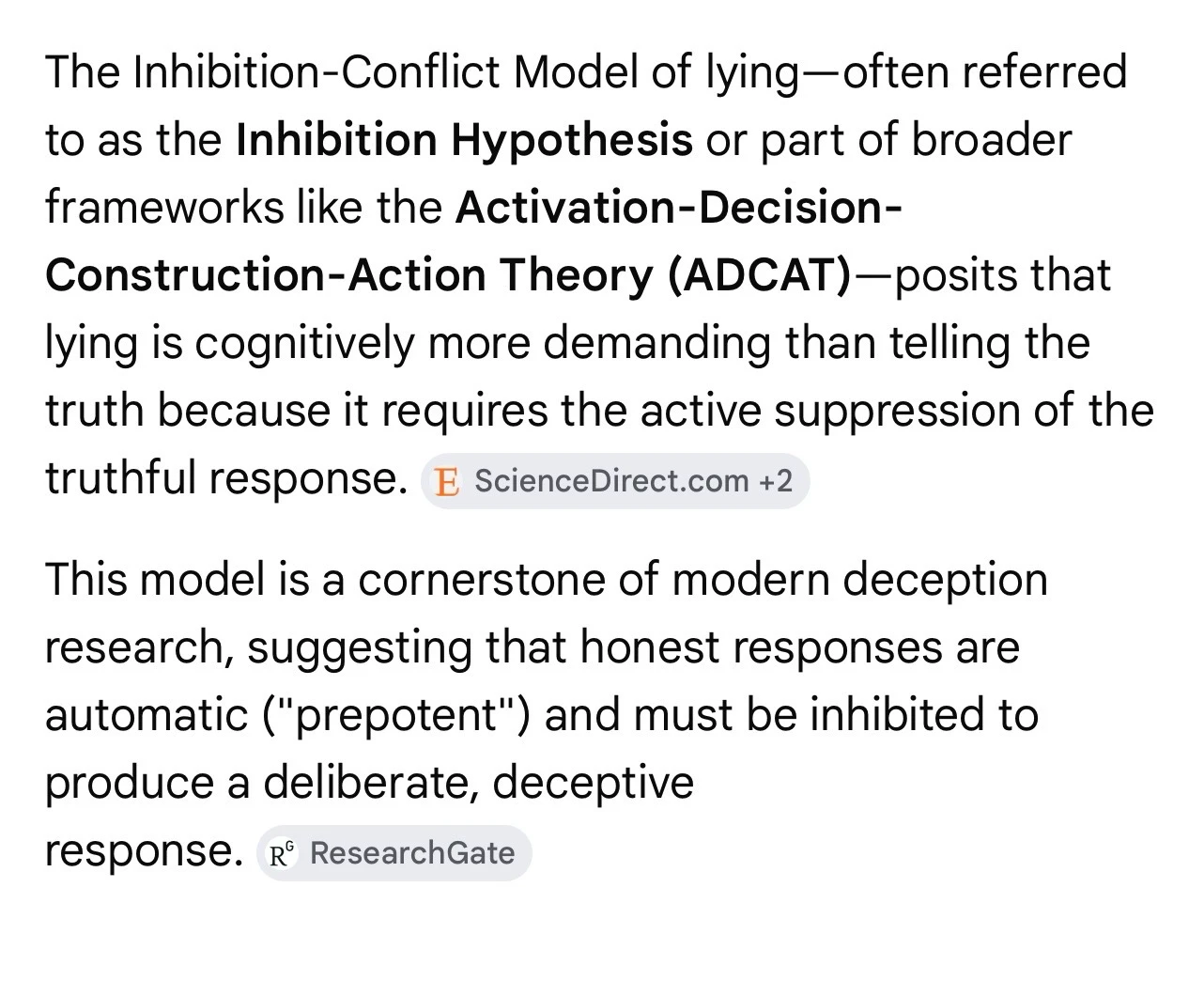 Lies cost and consume our brain much more