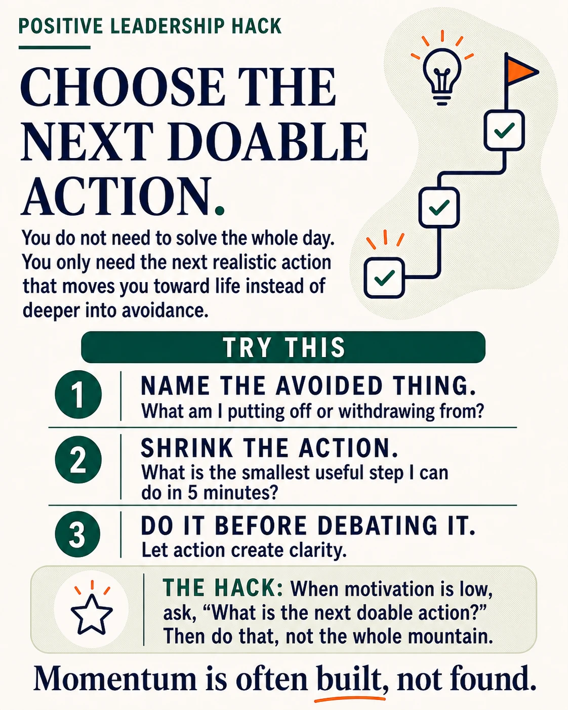 How to take action consistently