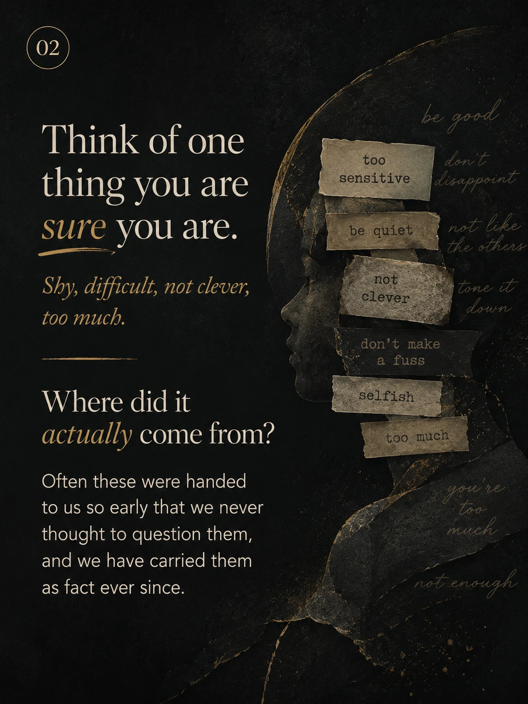 What is the mind that was placed on us?