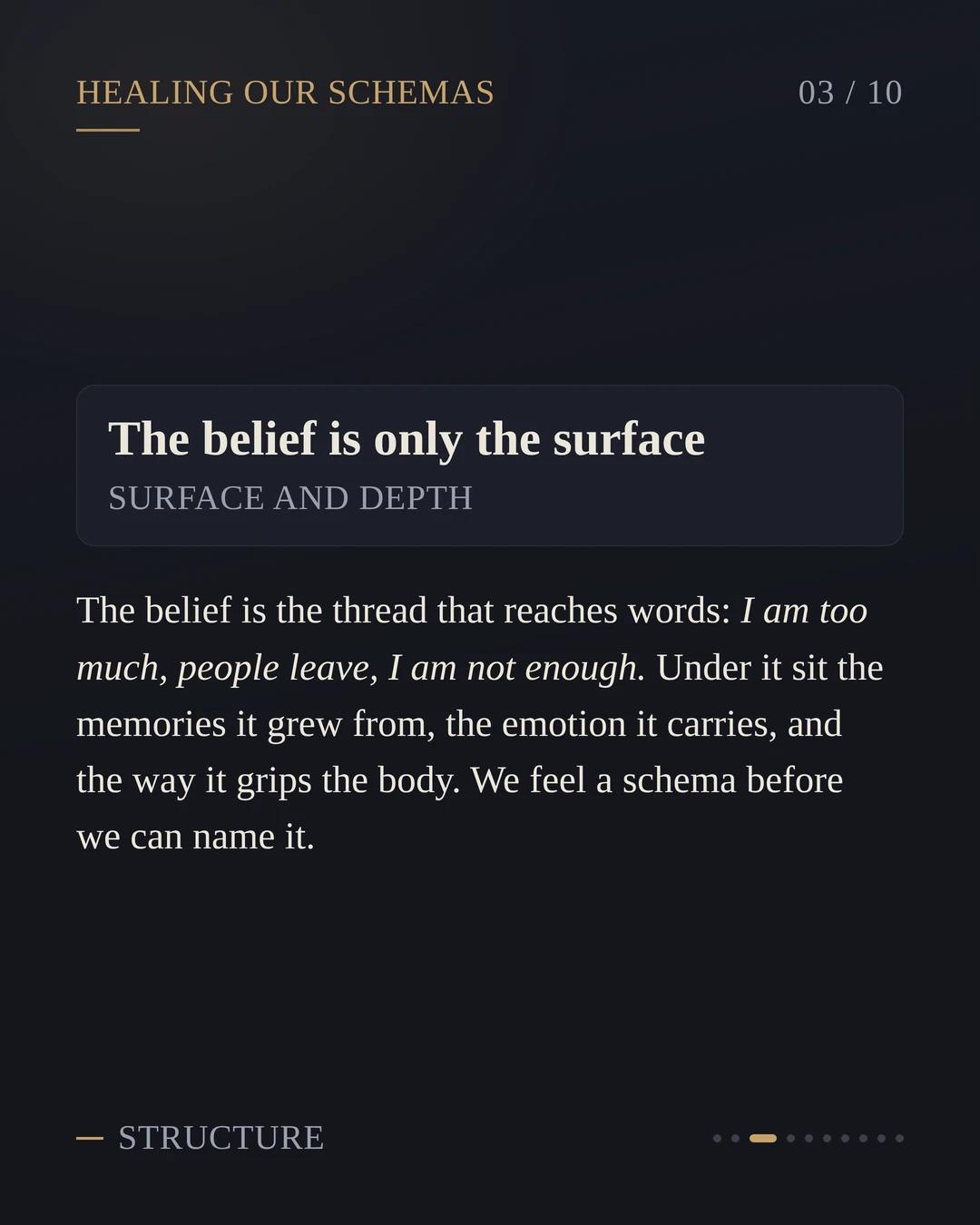 A New Series: Healing The 18 Schemas