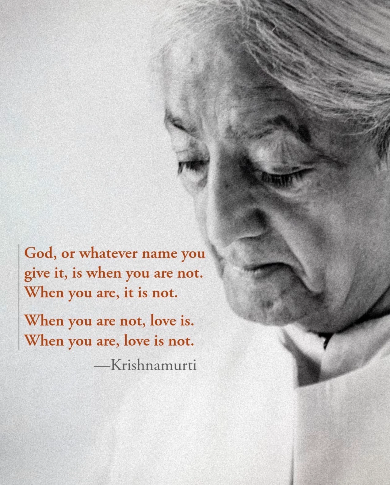When u are not he is