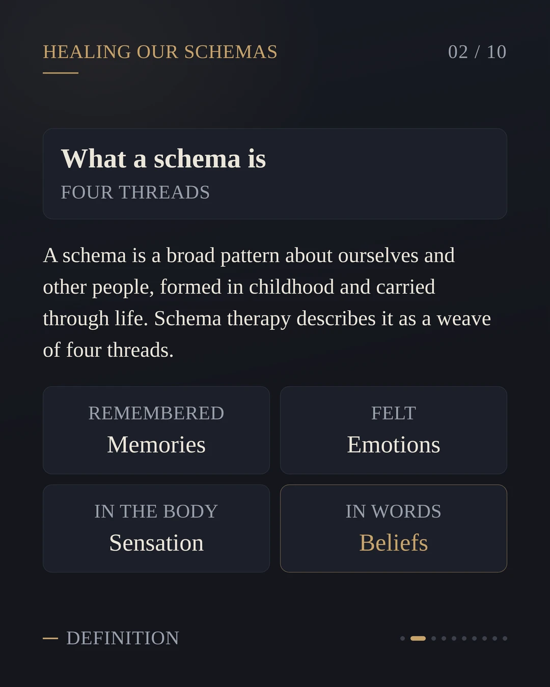 A New Series: Healing The 18 Schemas