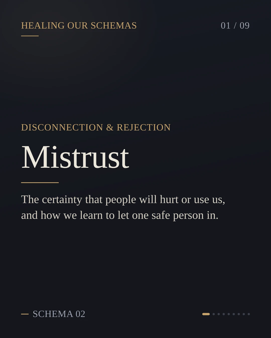 2 Mistrust Schema, Where do I defend against a danger that is already over?
