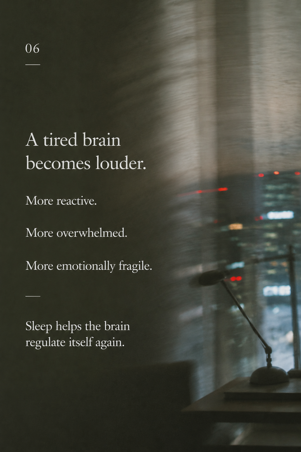When our sleep improves, so does our mental health.