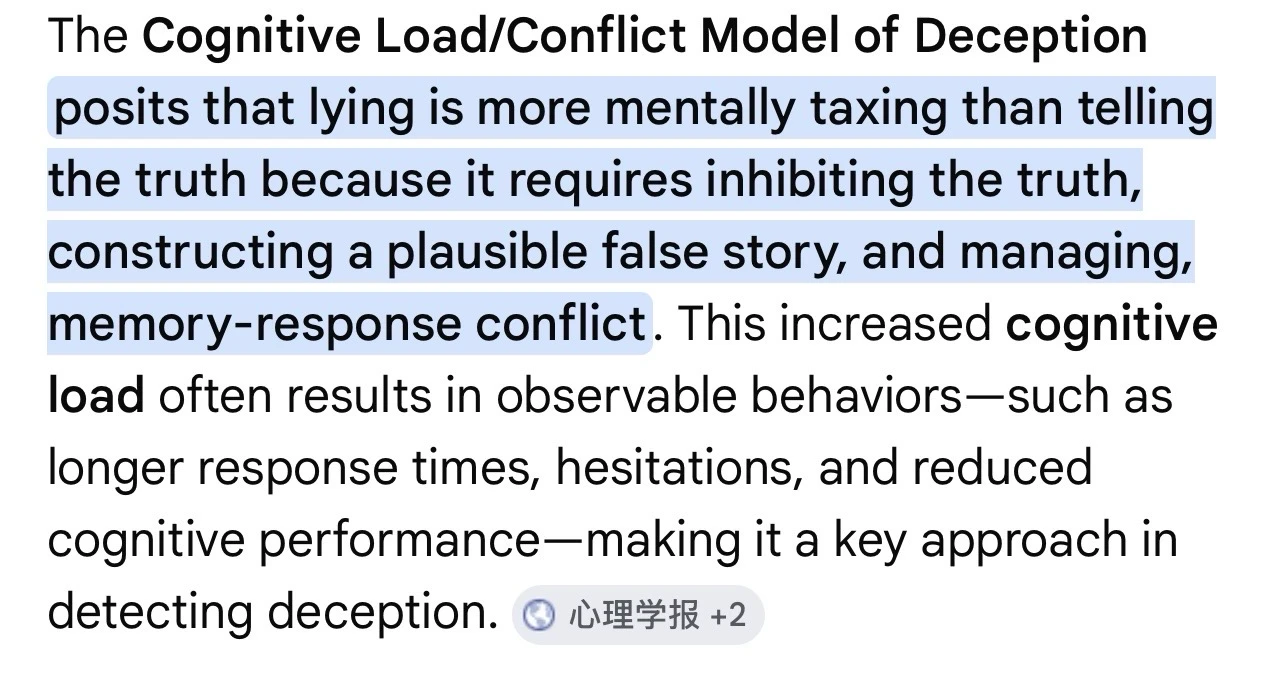 Lies cost and consume our brain much more