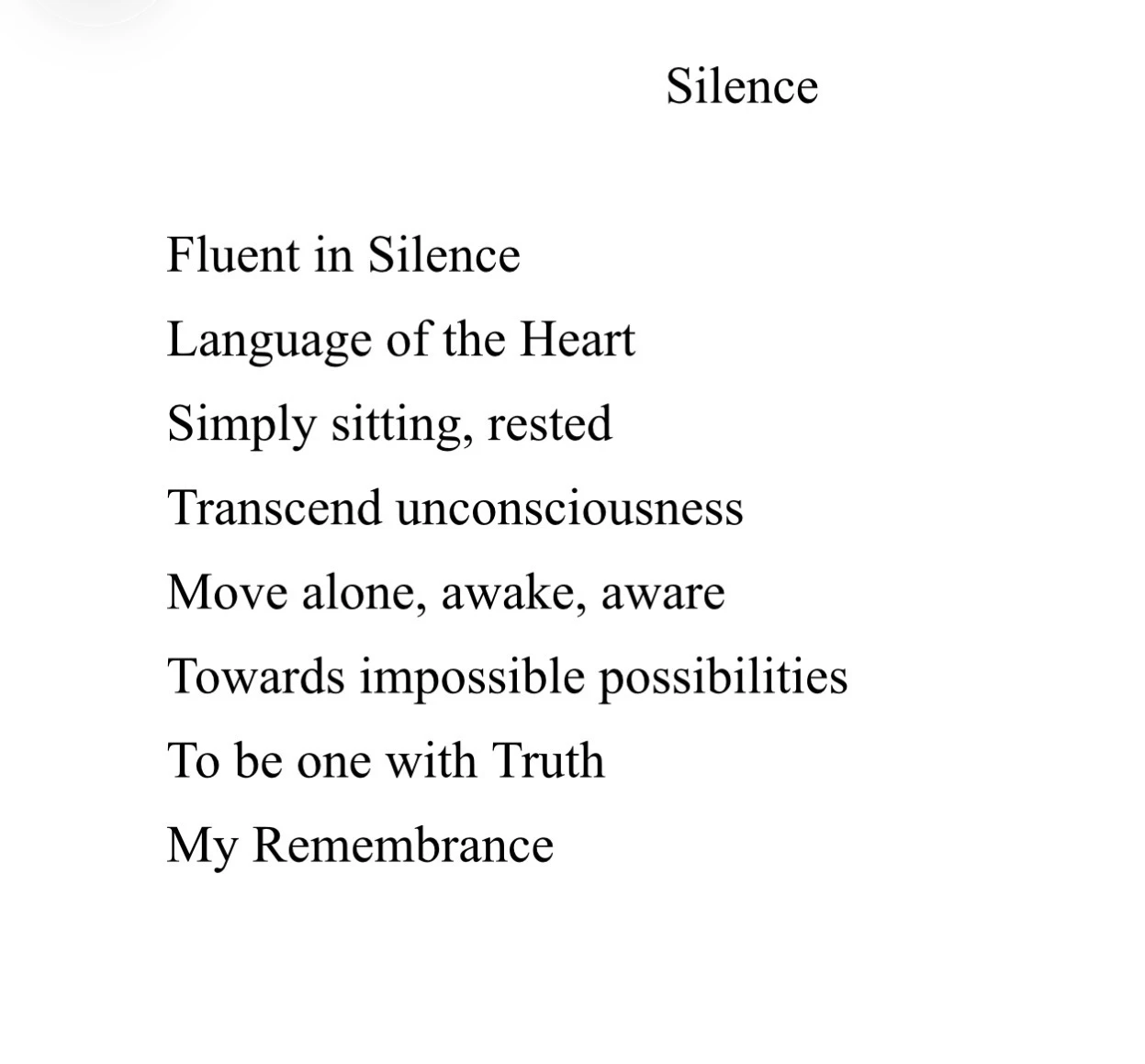 Silence