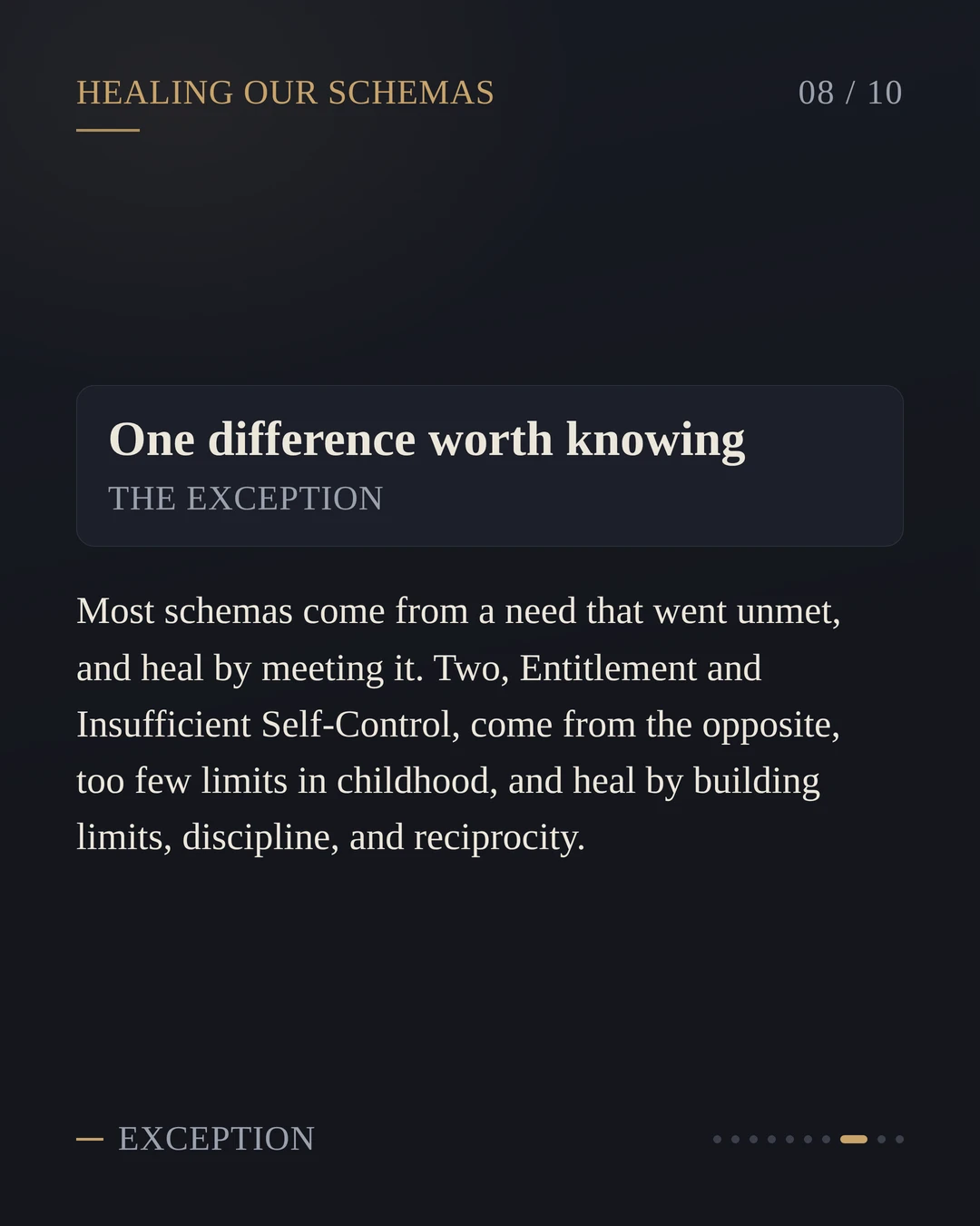A New Series: Healing The 18 Schemas