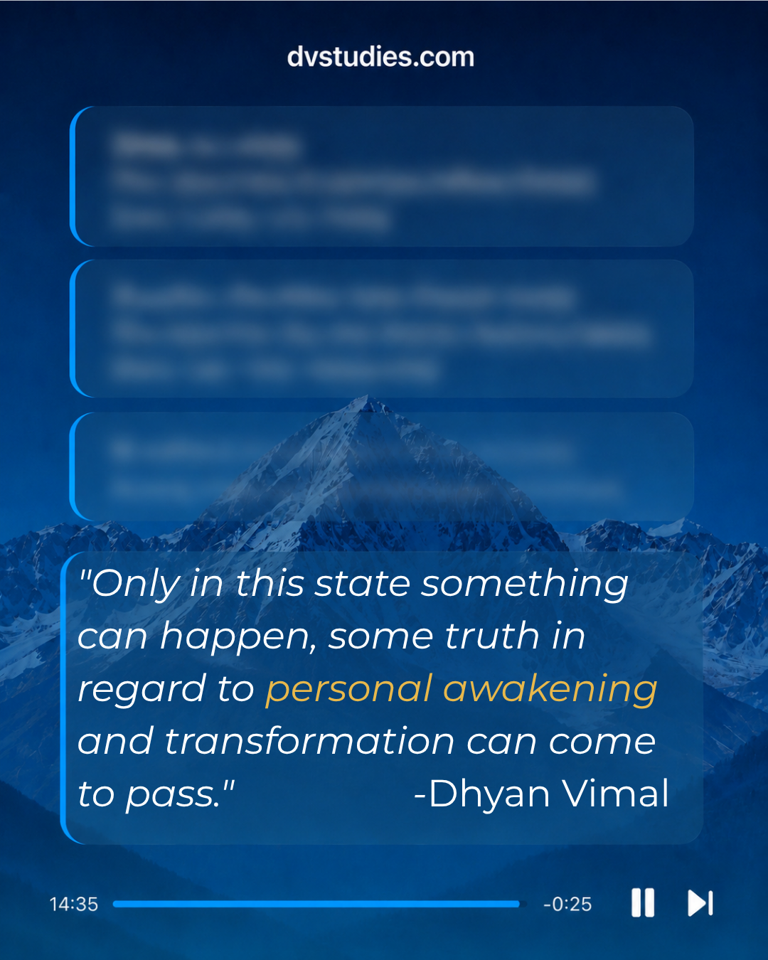 Welcome to test a new site for Masters online meditations