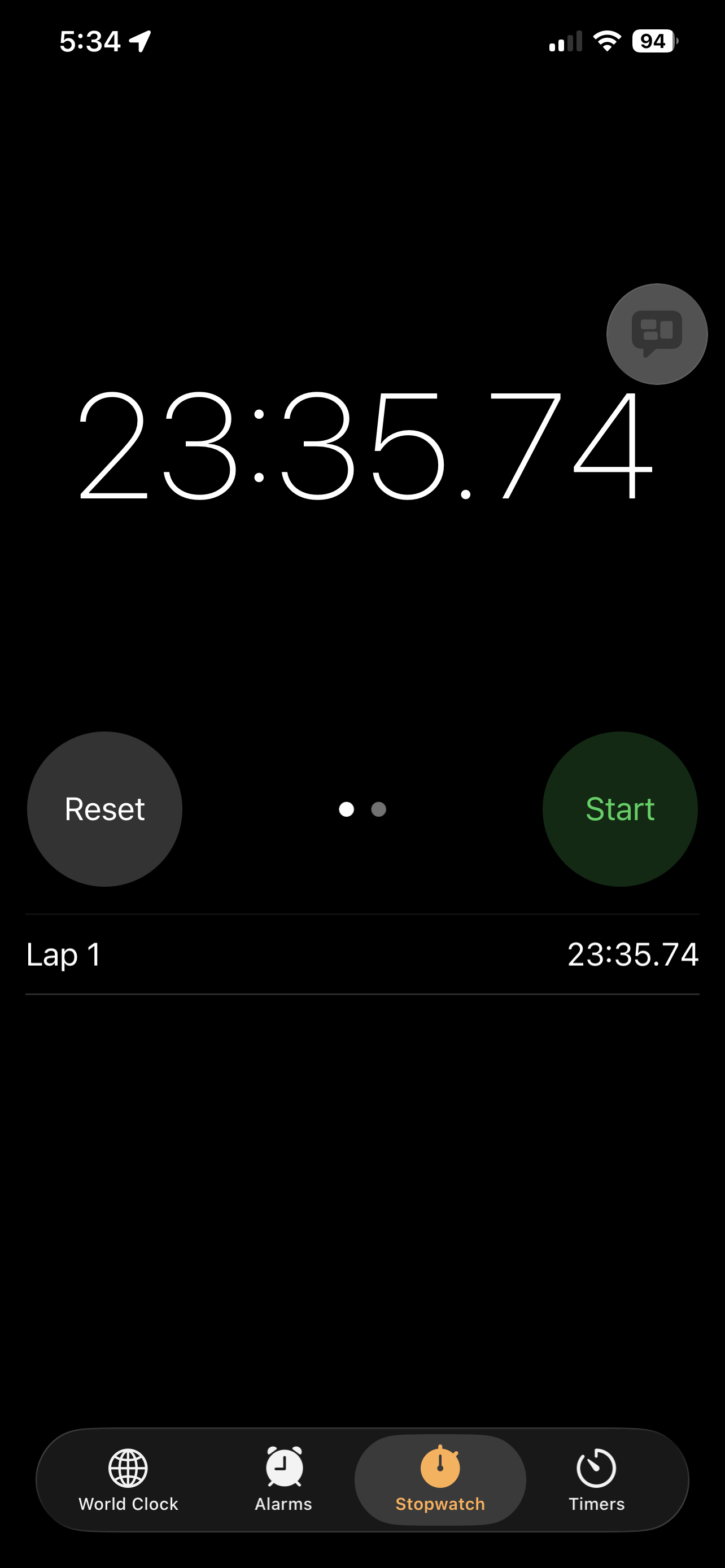 Record time
