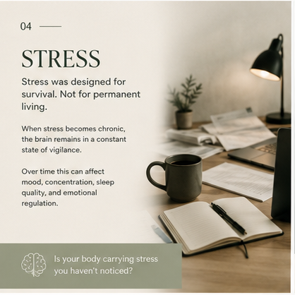 Sleep, stress, relationships & life experiences all play a role in shaping mental wellbeing.